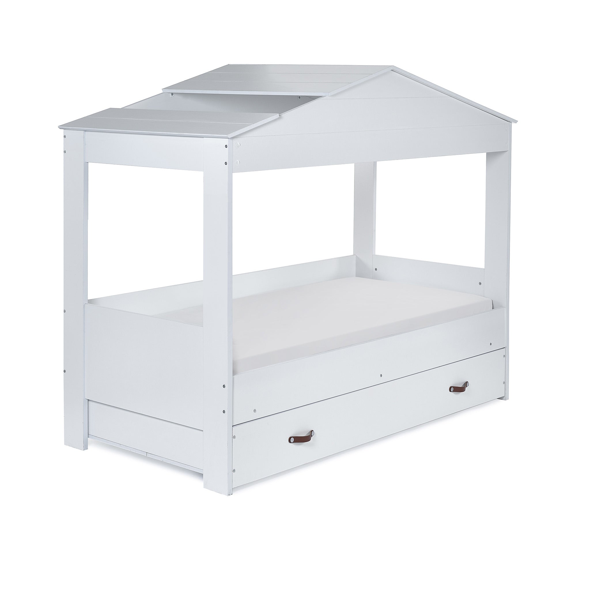 Hut House Low Sleeper Bed with Storage